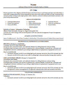 recent-graduate-cv-template - CV Tips and Tricks